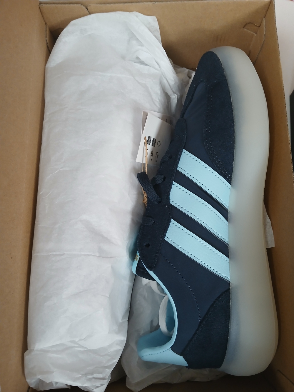 Adidas Men’s Navy & Light Blue Samba-Style Sneaker